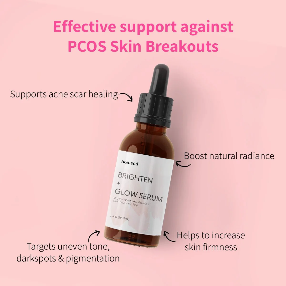Brighten + Glow Skin Serum - Green Tea + Vitamin C