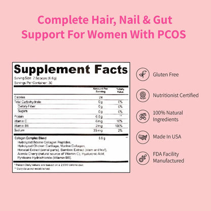 Nourished Inner Beauty Collagen Peptides - Grass Fed Bovine - Collagen Types I+II+III (Subscribe & Save Up To 35%) - Nourished Natural Health